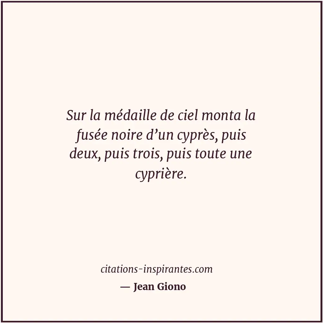 Citation de Jean Giono