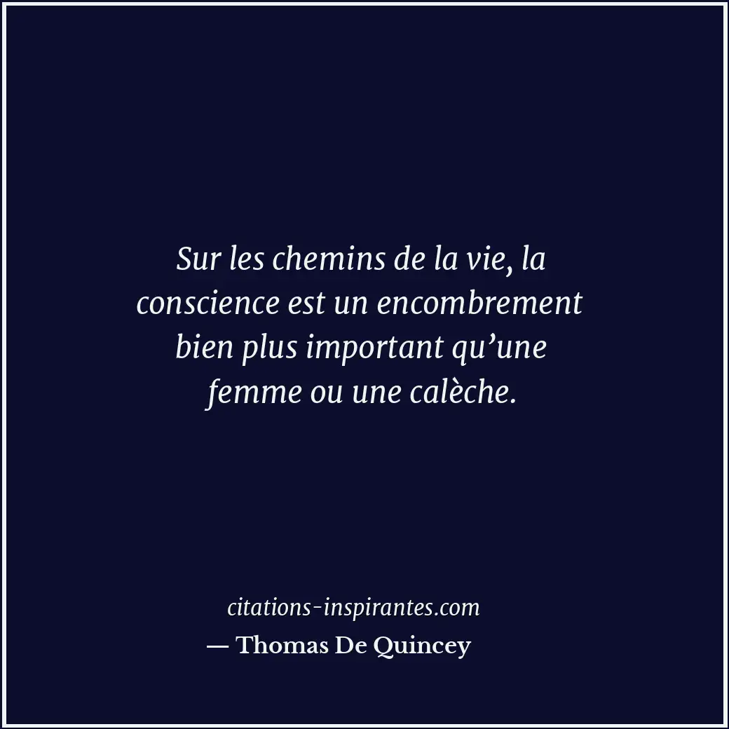 Citation de Thomas De Quincey