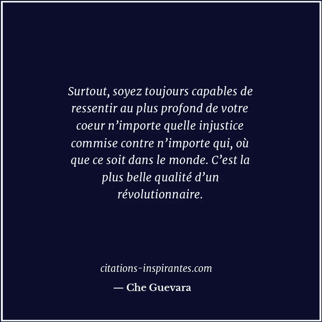 Citation de Che Guevara