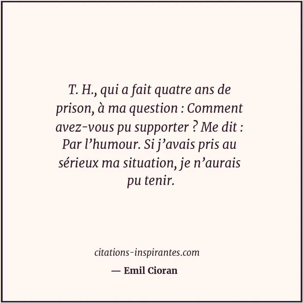 Citation de Emil Cioran