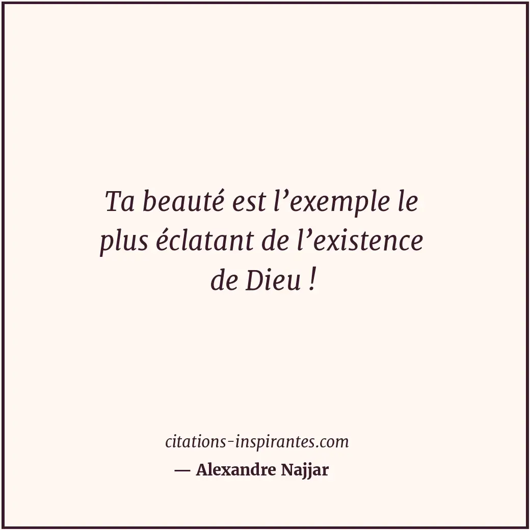 Citation de Alexandre Najjar