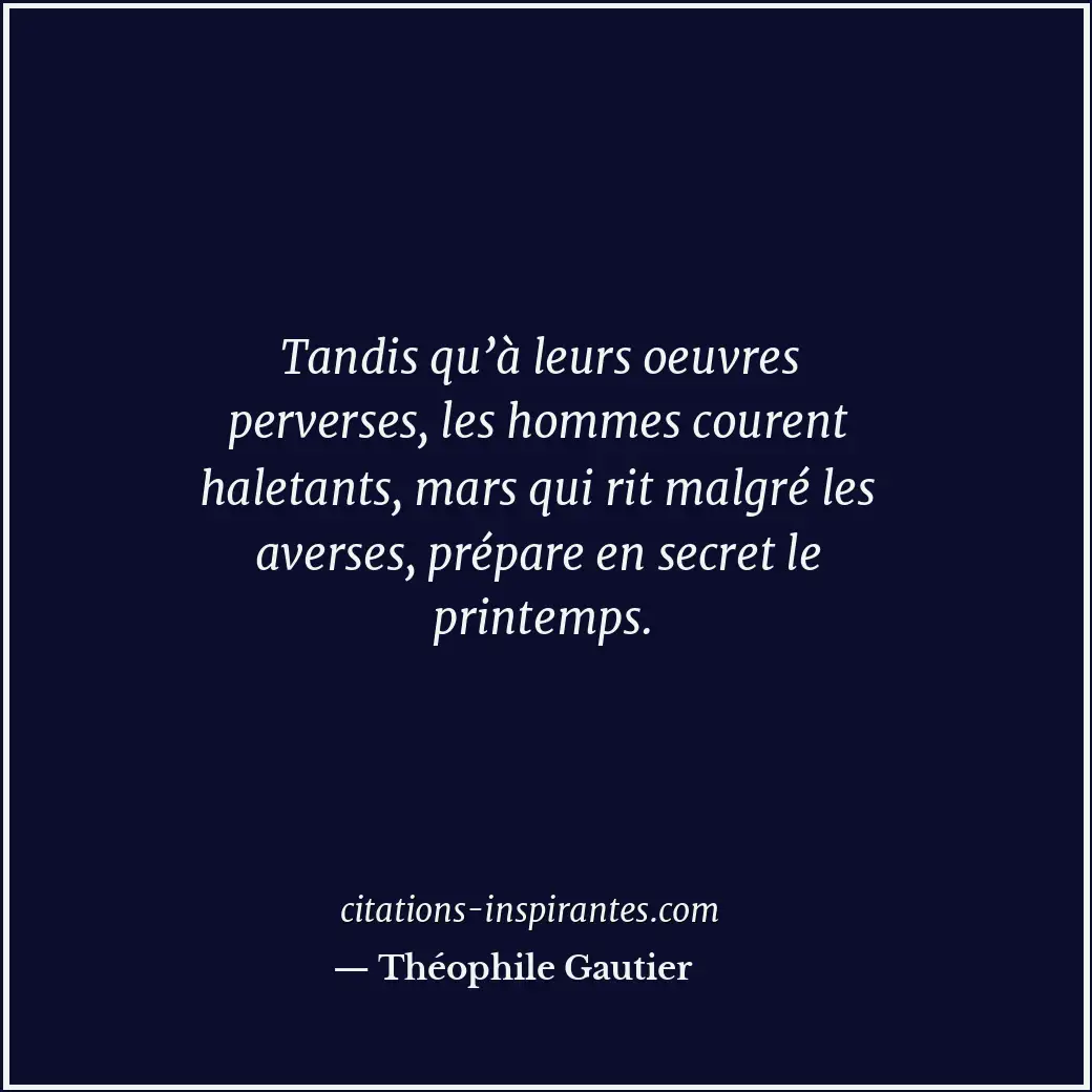 Citation de Théophile Gautier