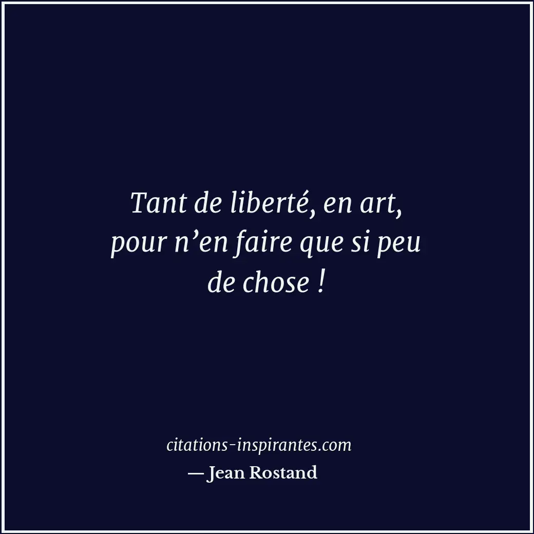 Citation de Jean Rostand