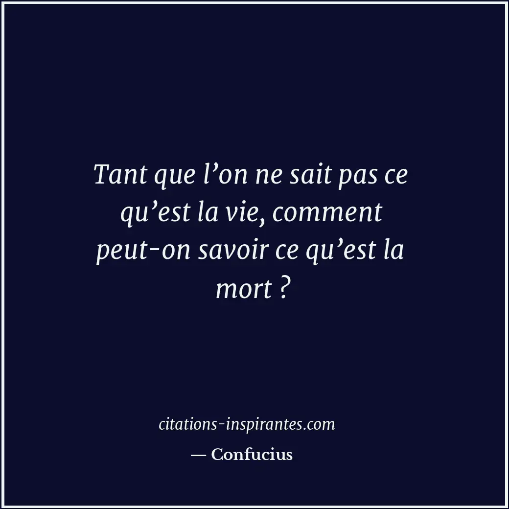 Citation de Confucius