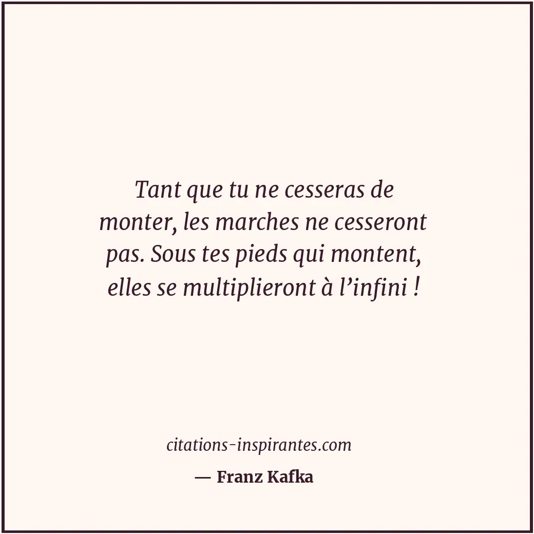 Citation de Franz Kafka