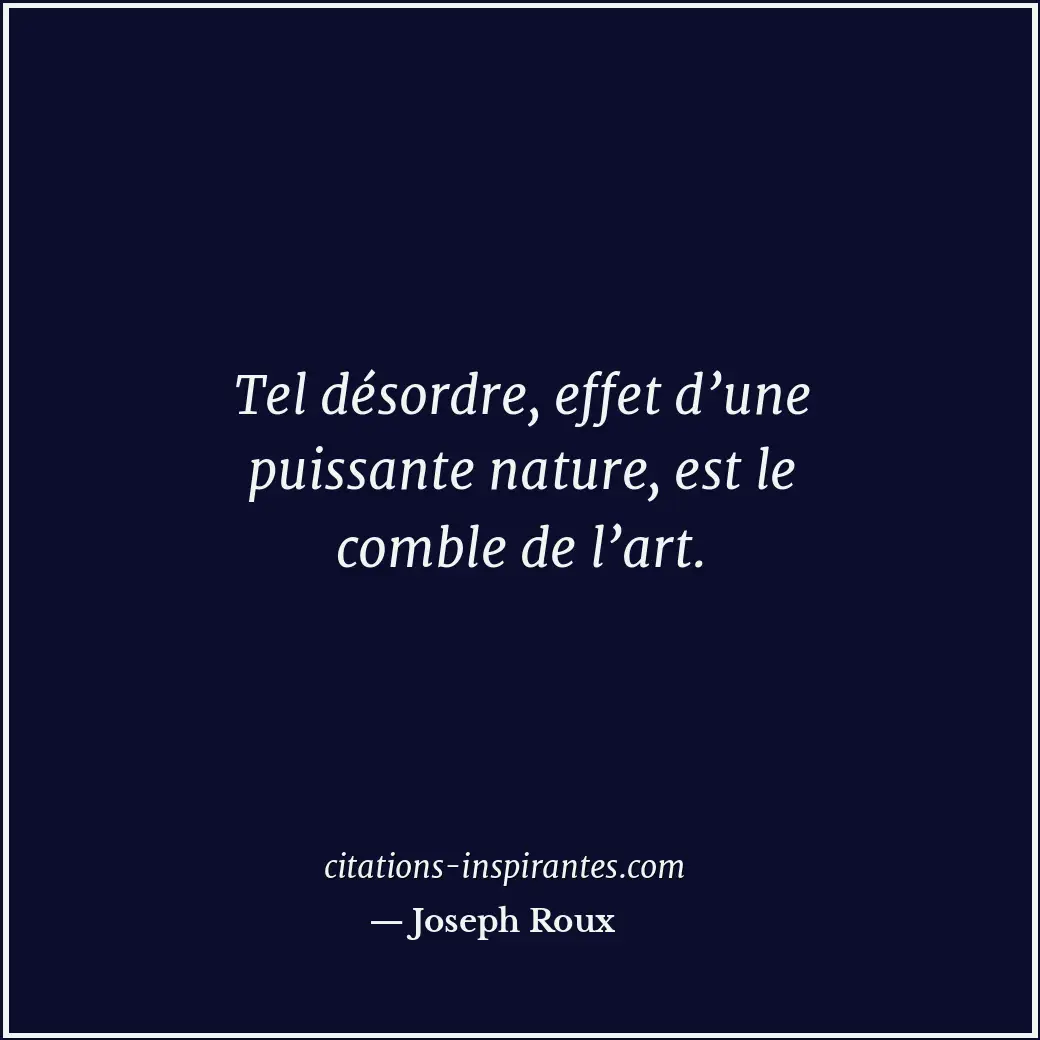 Citation de Joseph Roux