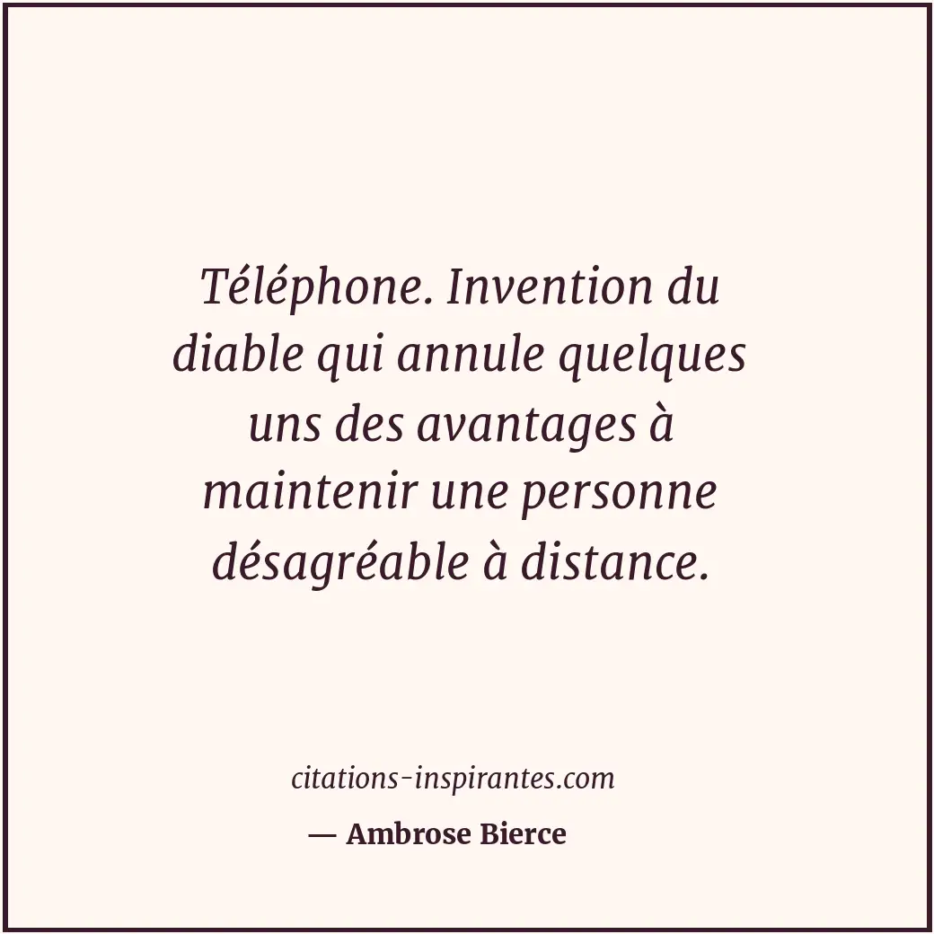 Citation de Ambrose Bierce