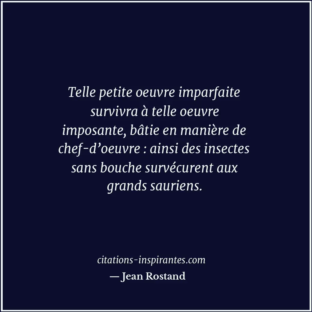 Citation de Jean Rostand