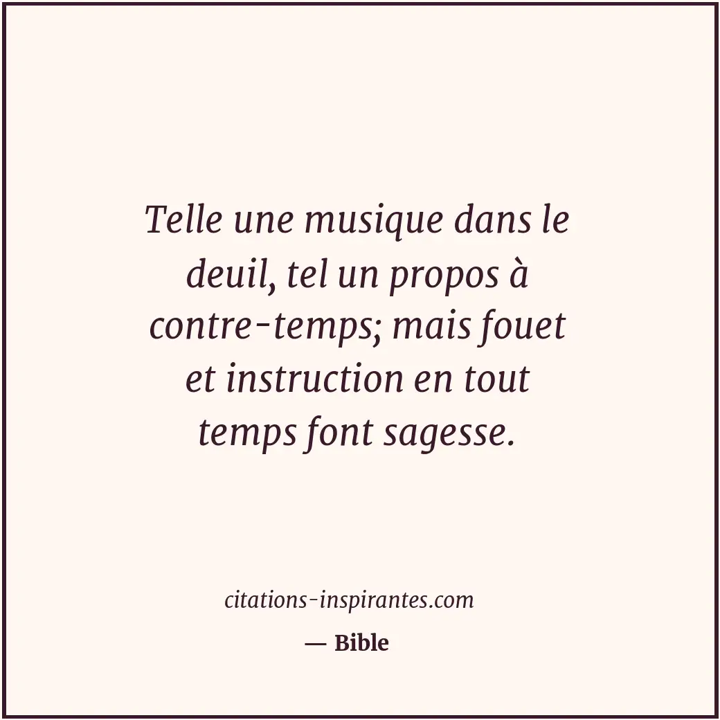 Citation de Bible