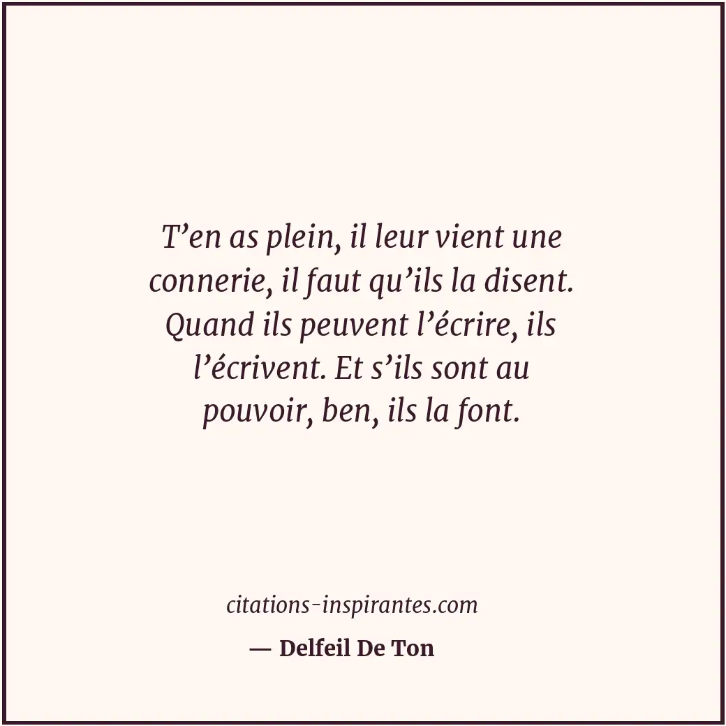 Citation de Delfeil De Ton