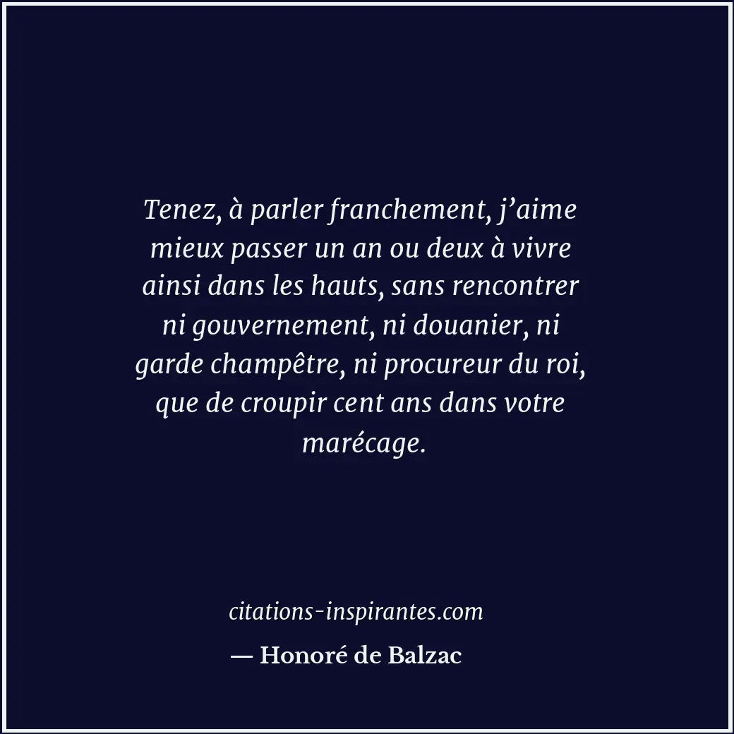Citation de Honoré de Balzac