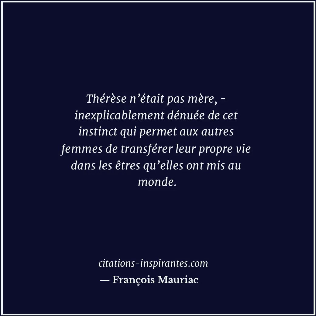 Citation de François Mauriac
