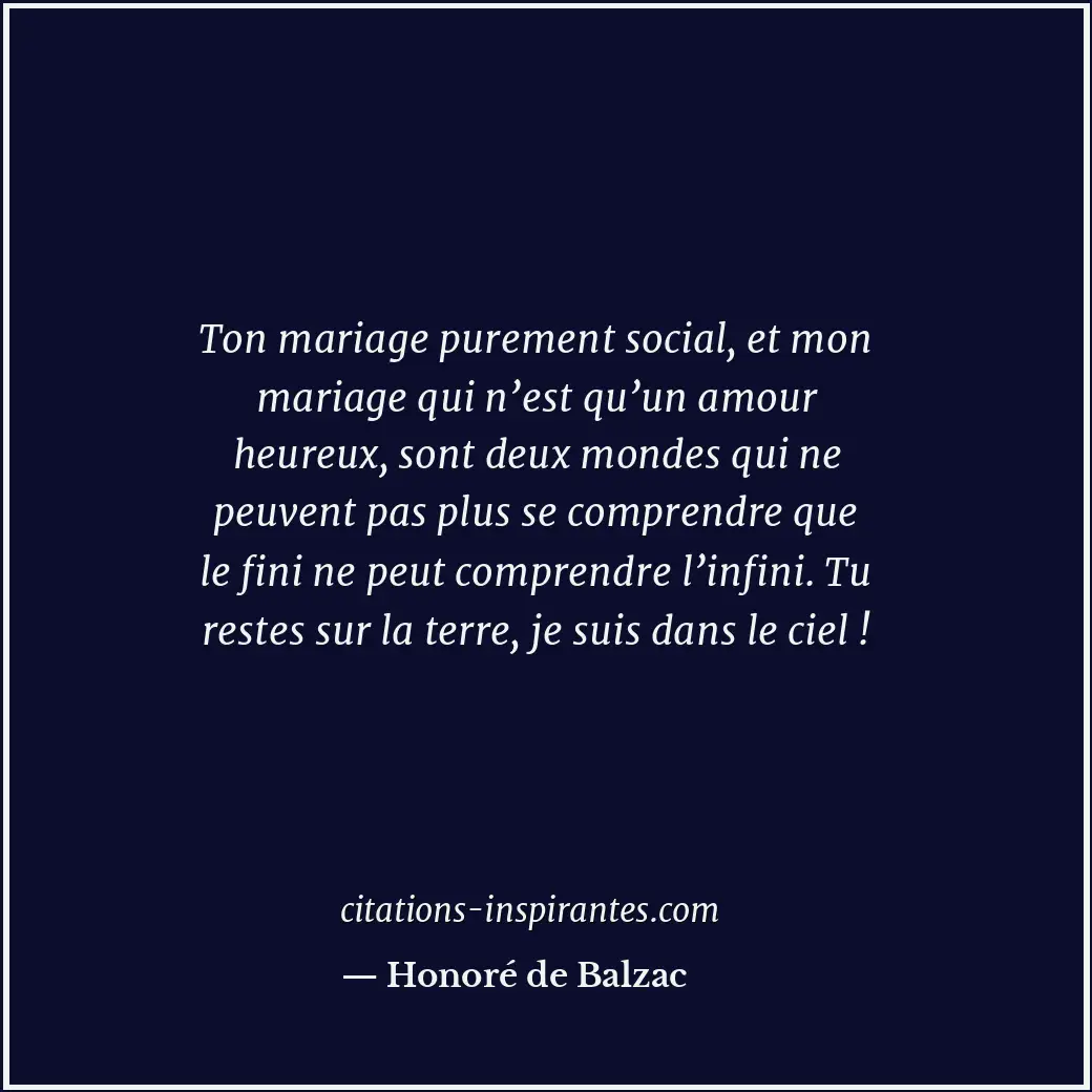 Citation de Honoré de Balzac