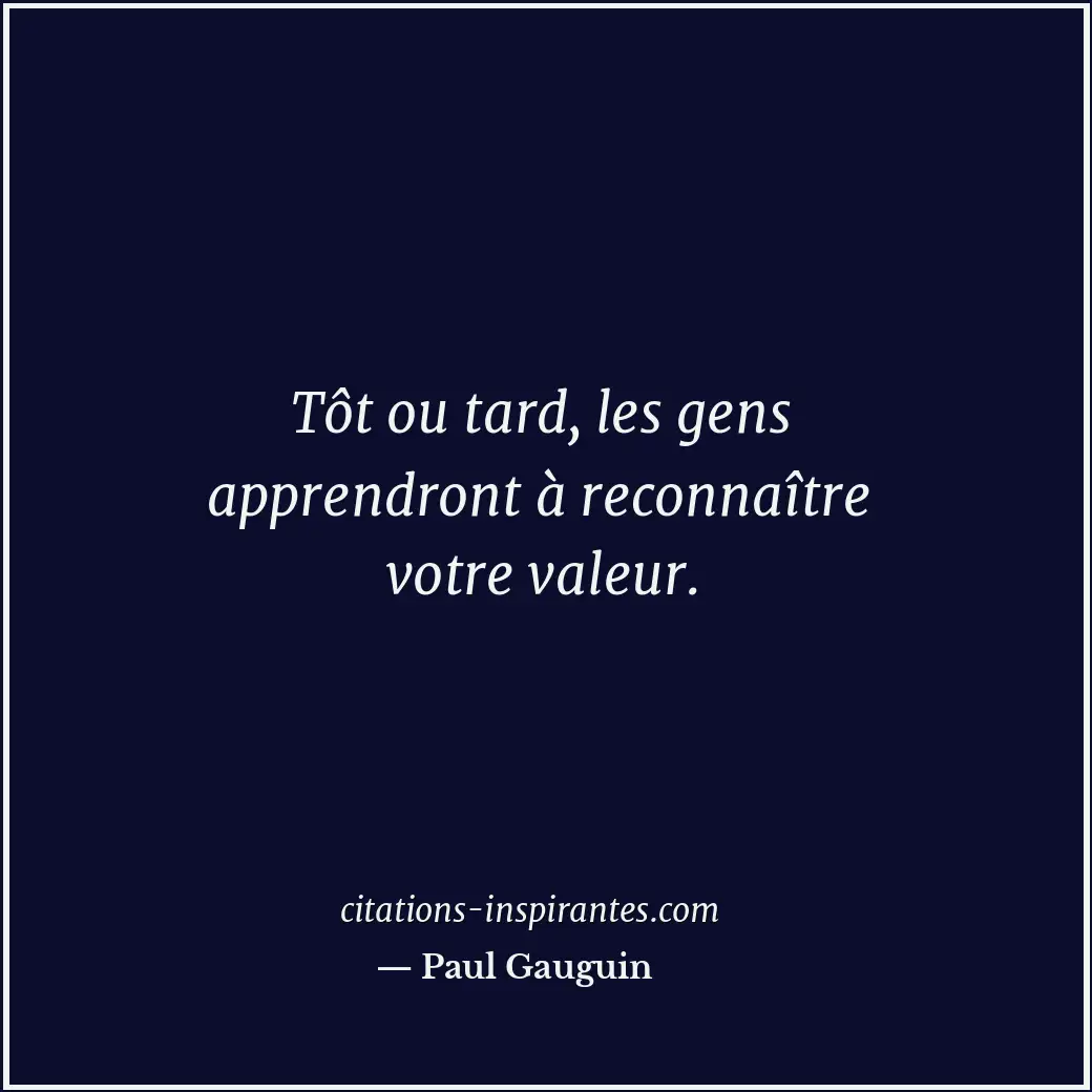 Citation de Paul Gauguin