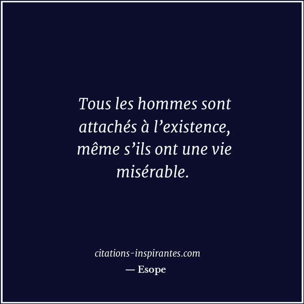 Citation de Esope