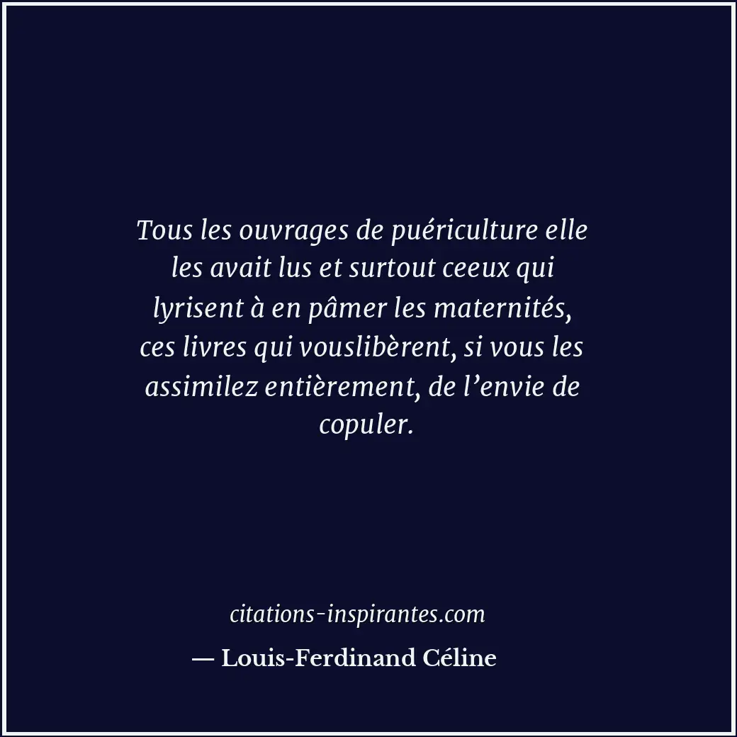 Citation de Louis-Ferdinand Céline