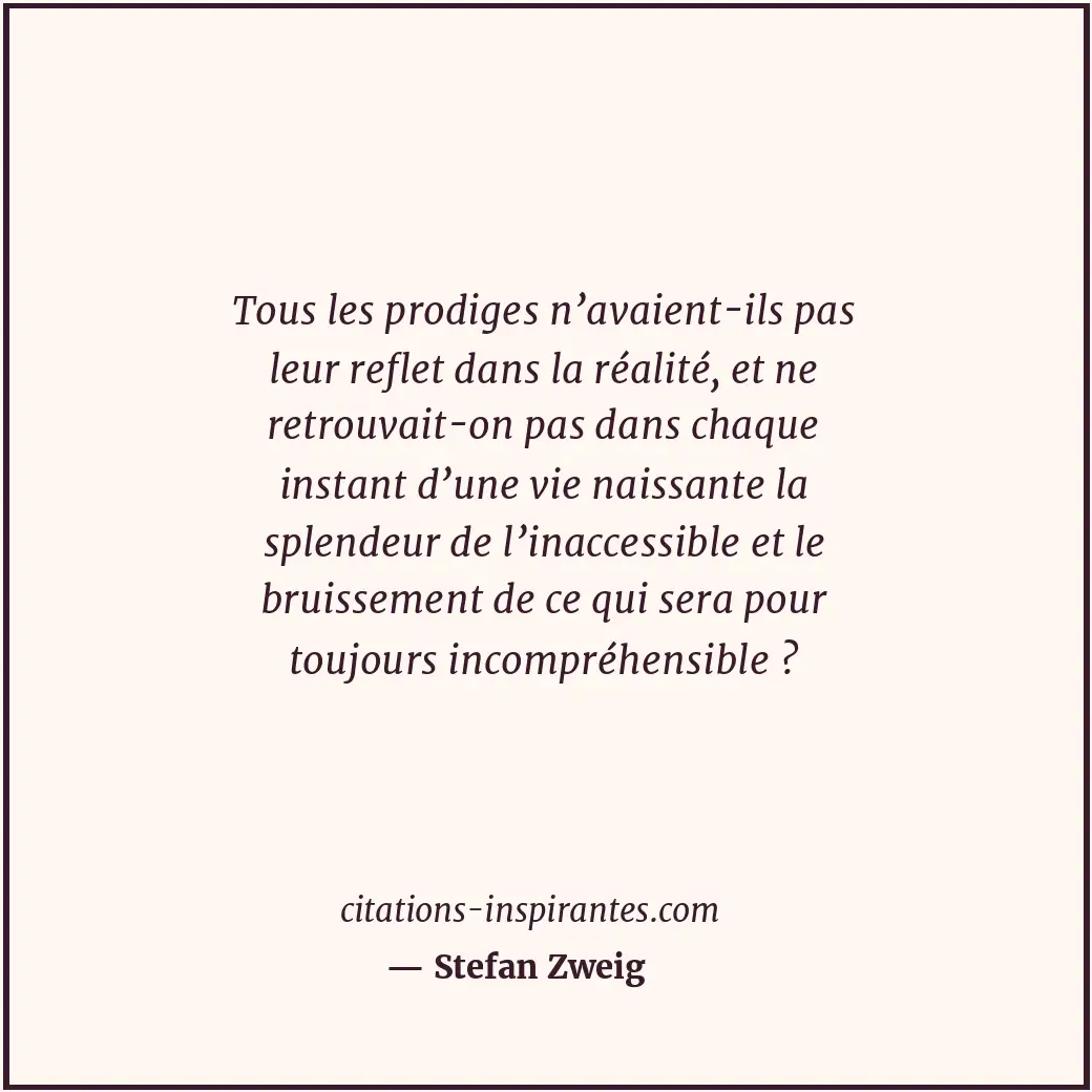 Citation de Stefan Zweig