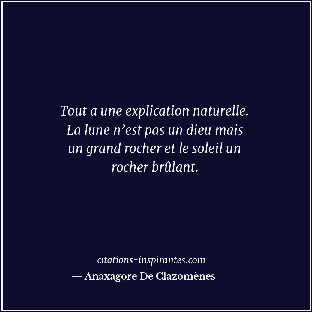 Citation de Anaxagore De Clazomènes