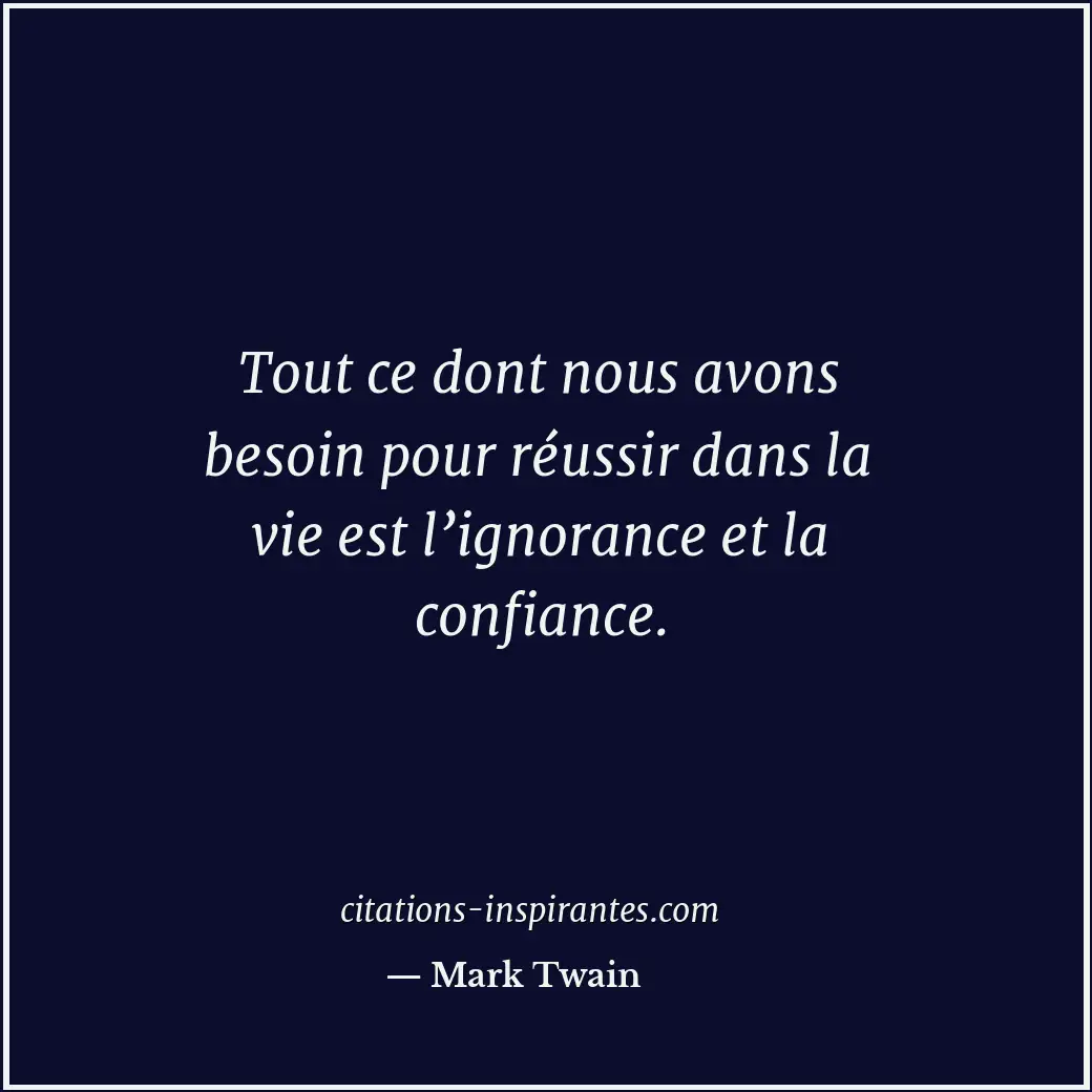 Citation de Mark Twain