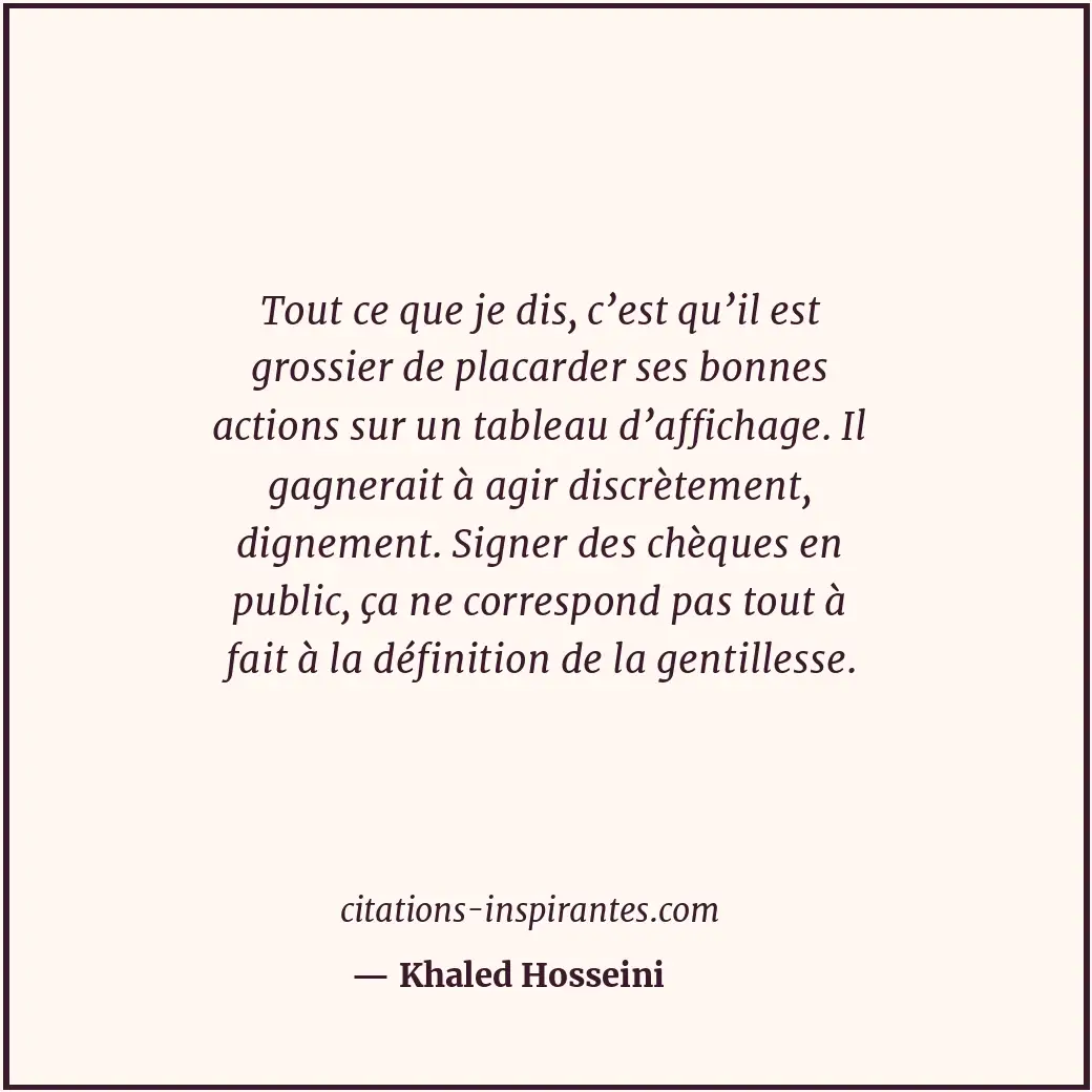 Citation de Khaled Hosseini
