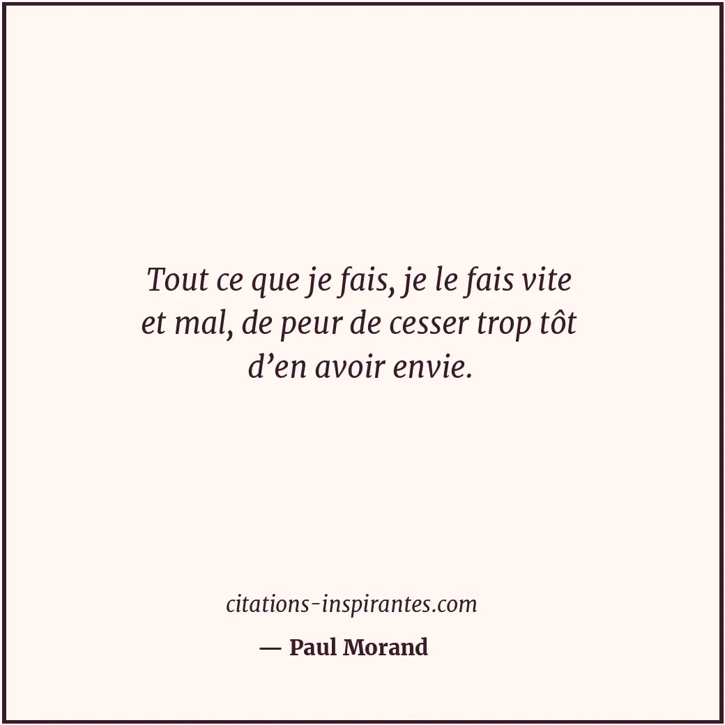 Citation de Paul Morand