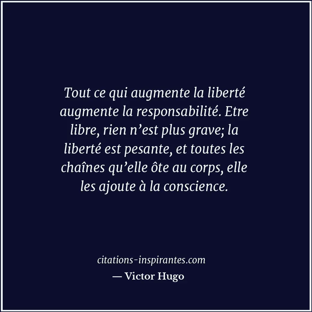 Citation de Victor Hugo