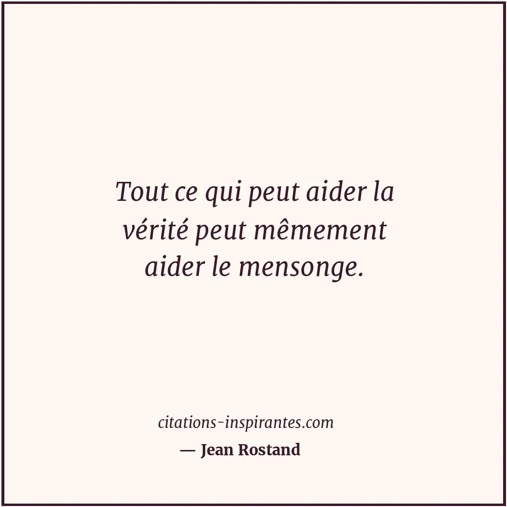 Citation de Jean Rostand