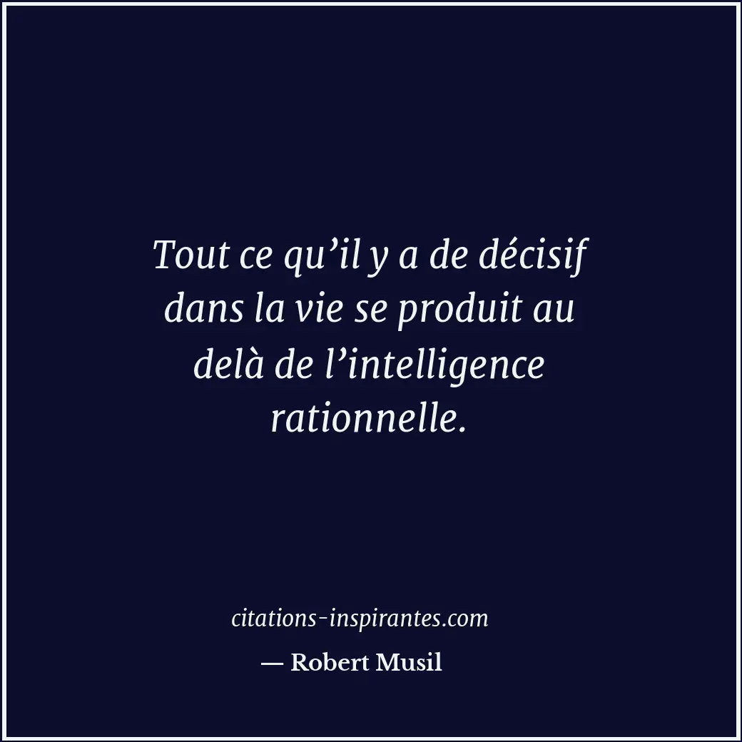 Citation de Robert Musil