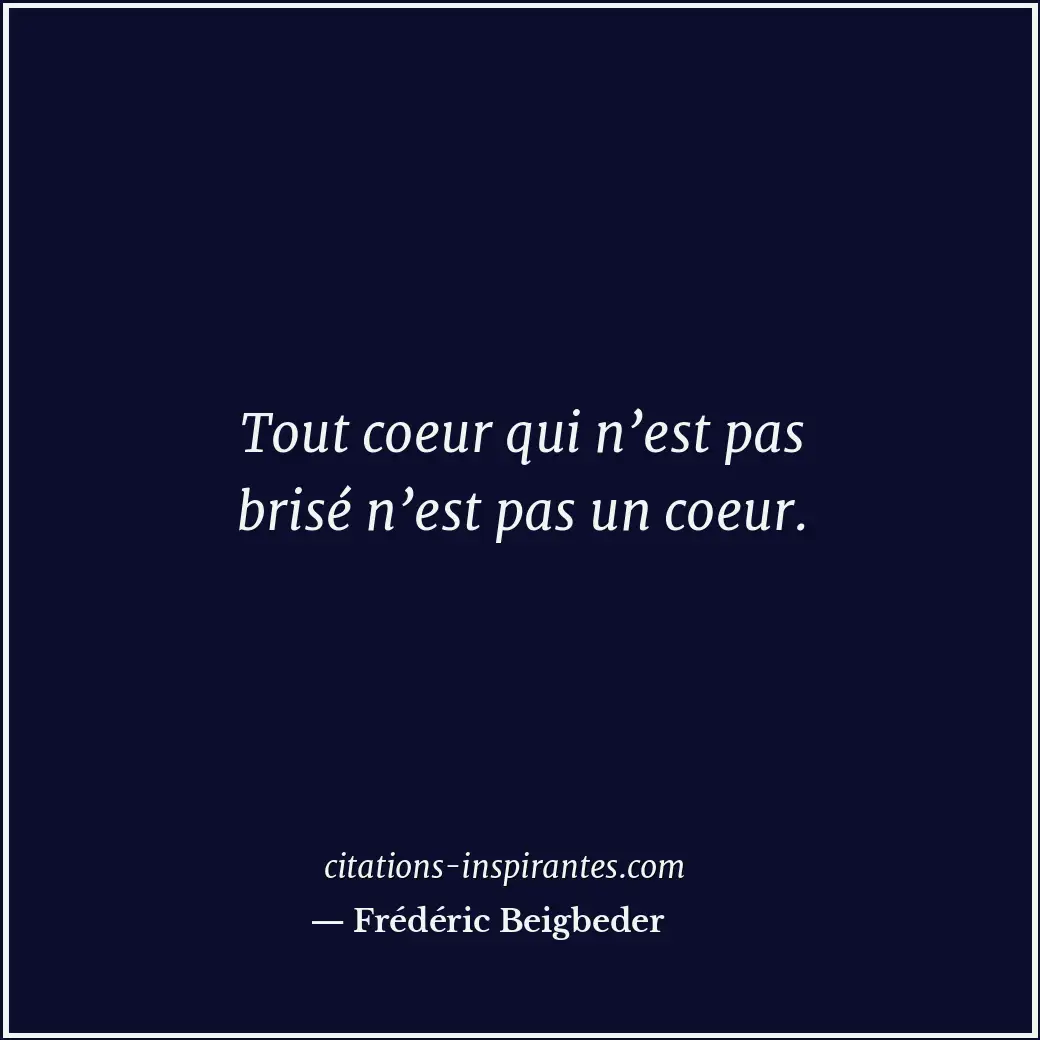 Citation de Frédéric Beigbeder