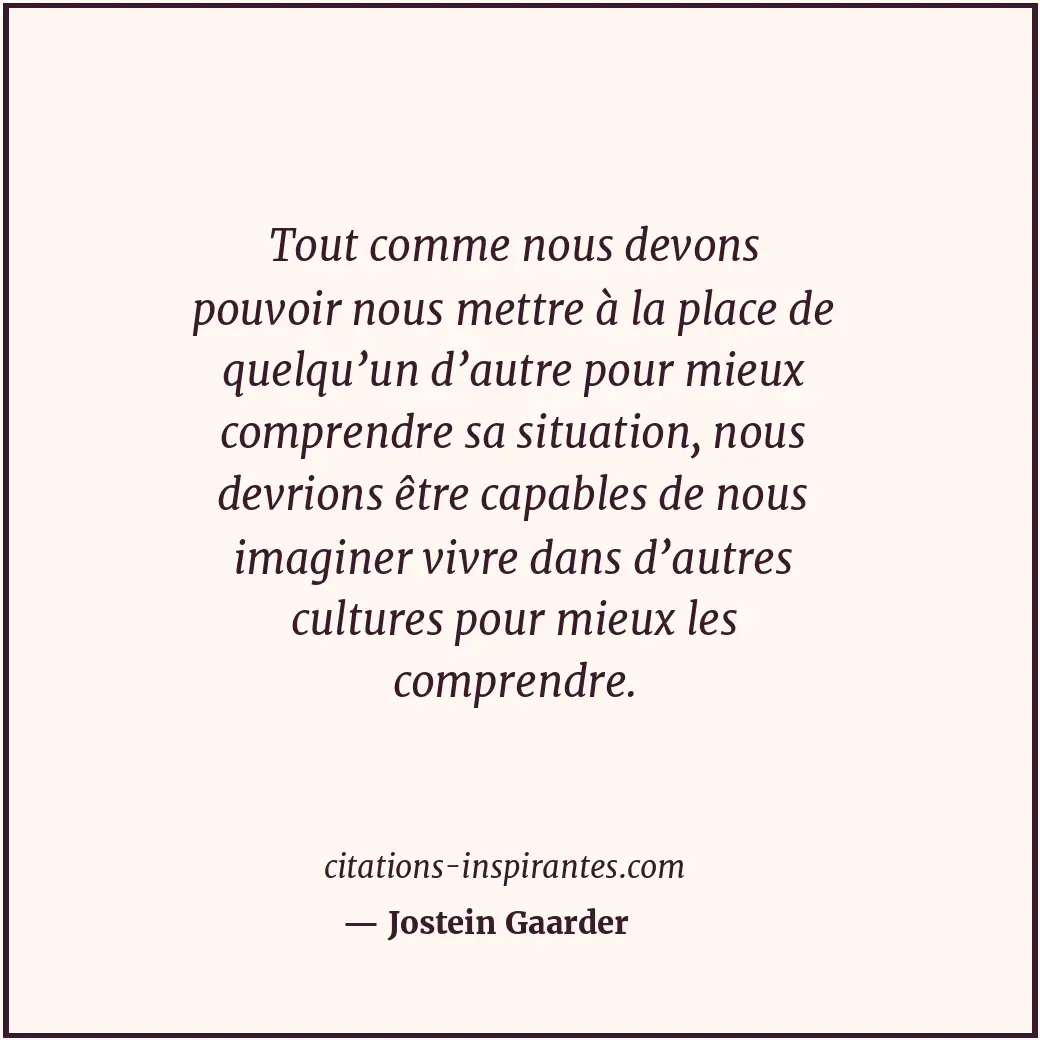 Citation de Jostein Gaarder
