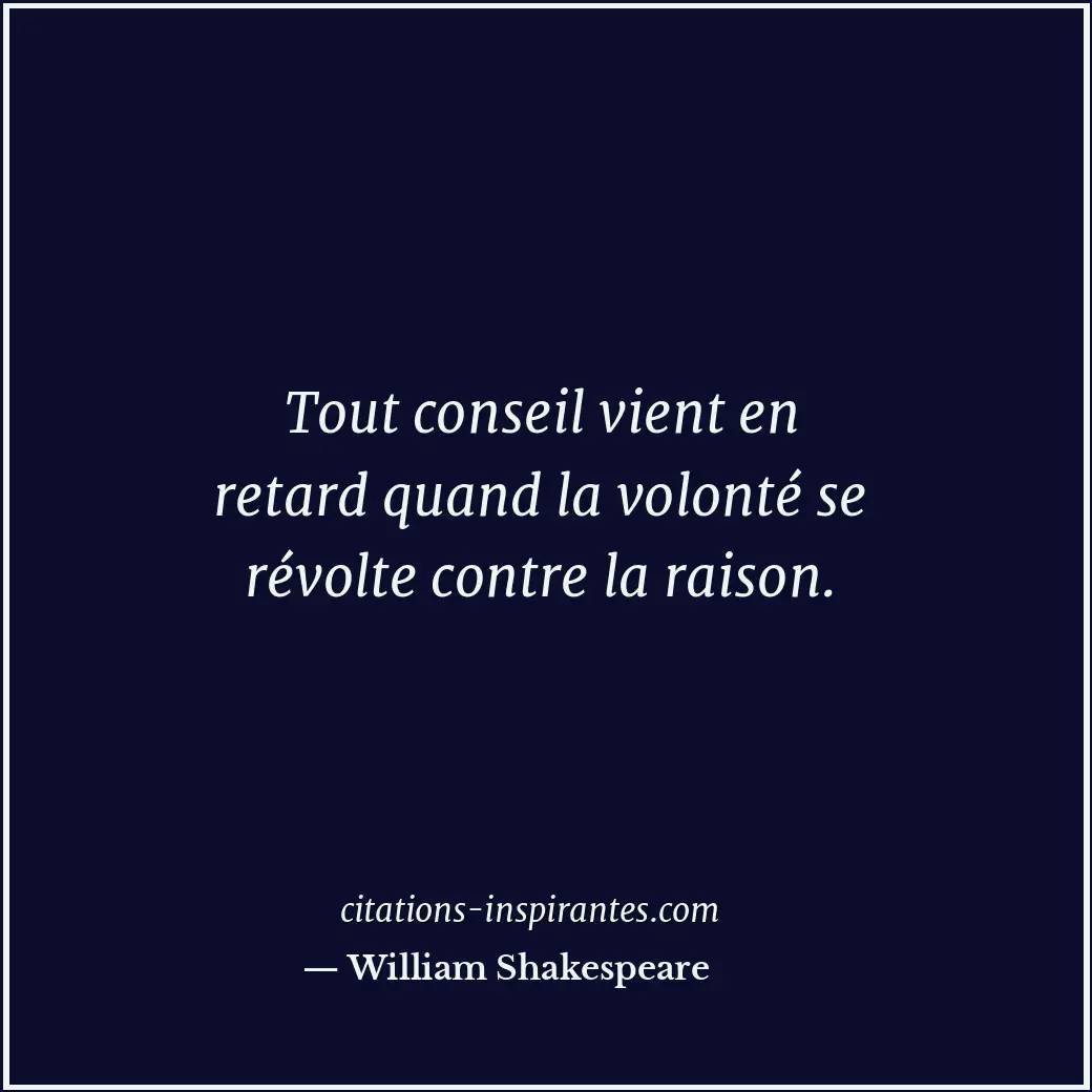 Citation de William Shakespeare