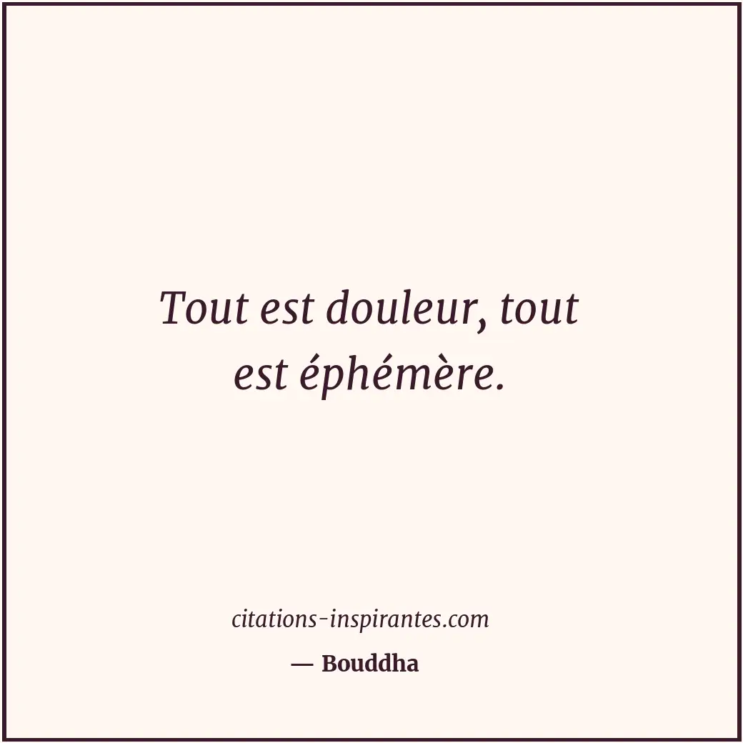 Citation de Bouddha