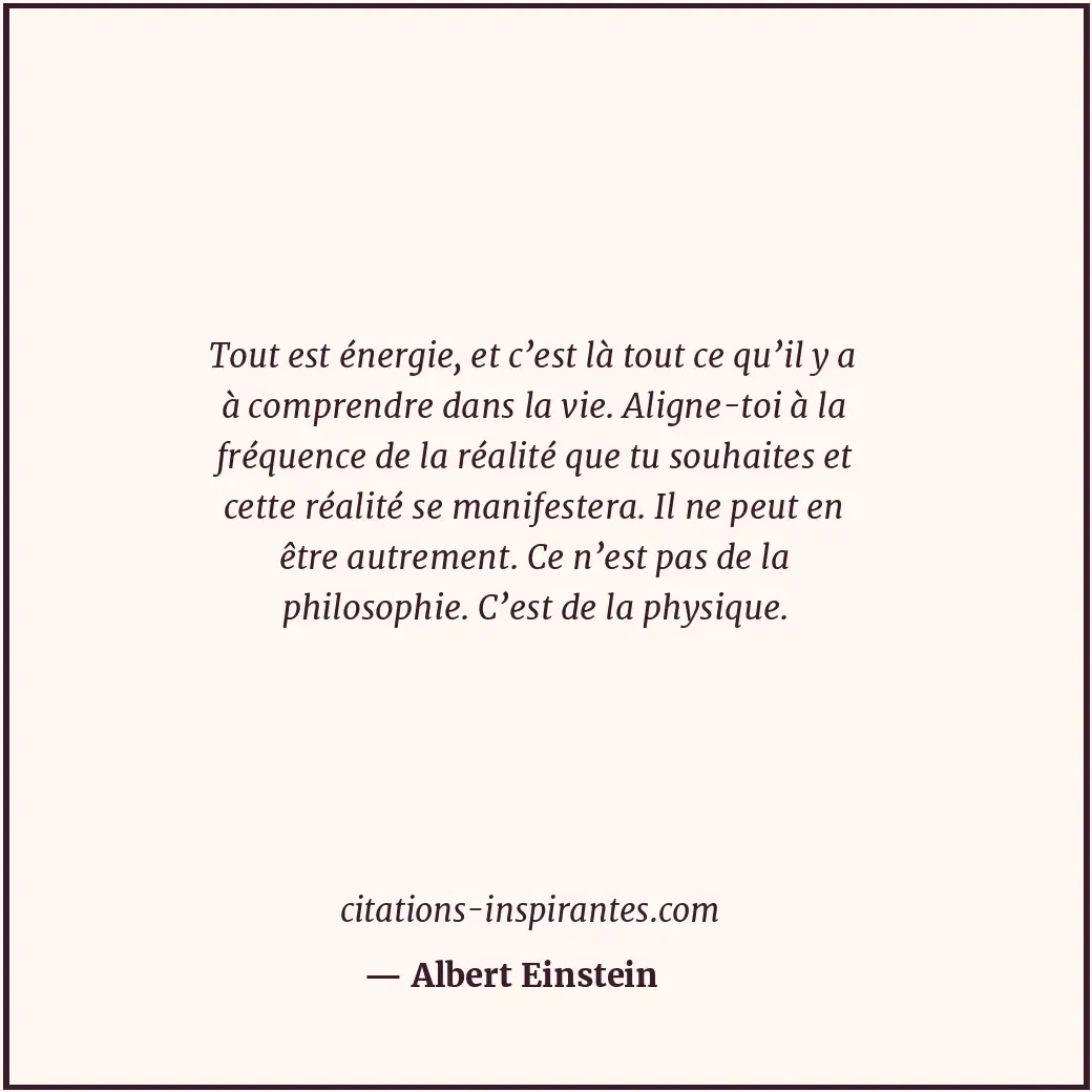 Citation de Albert Einstein