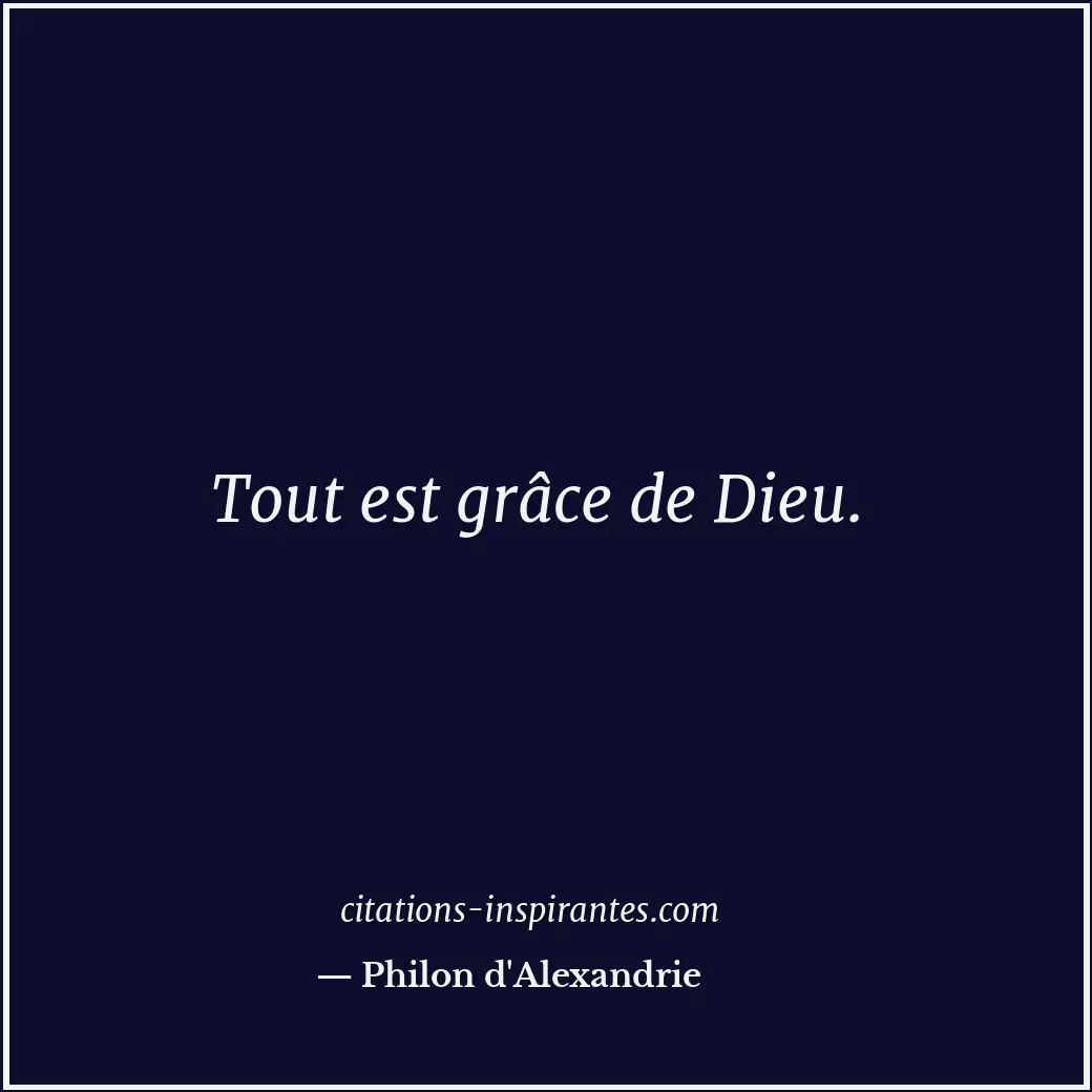 Citation de Philon d'Alexandrie