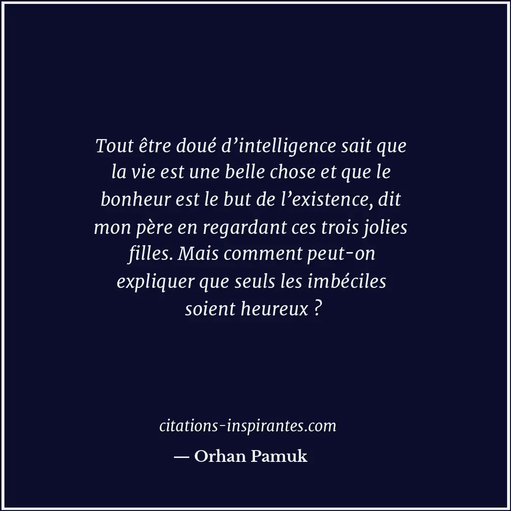Citation de Orhan Pamuk