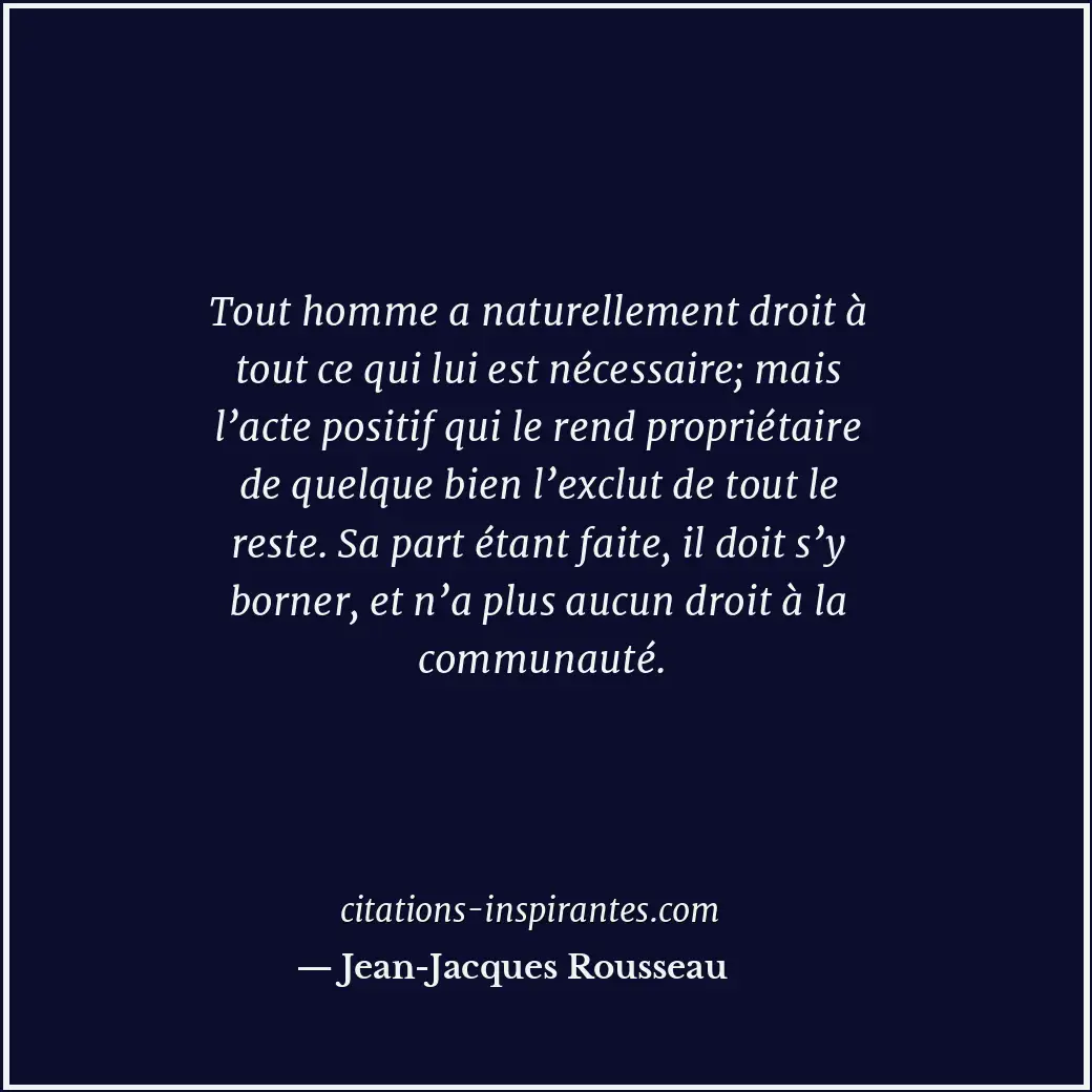 Citation de Jean-Jacques Rousseau