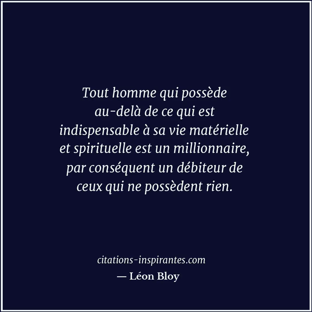 Citation de Léon Bloy
