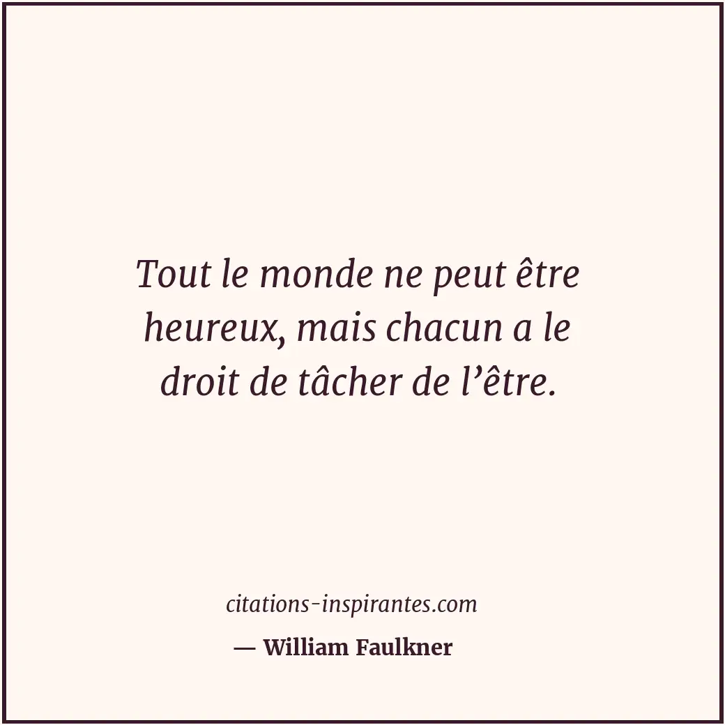 Citation de William Faulkner