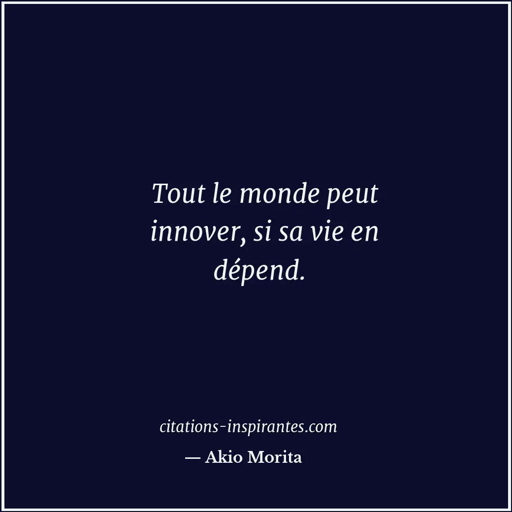Citation de Akio Morita