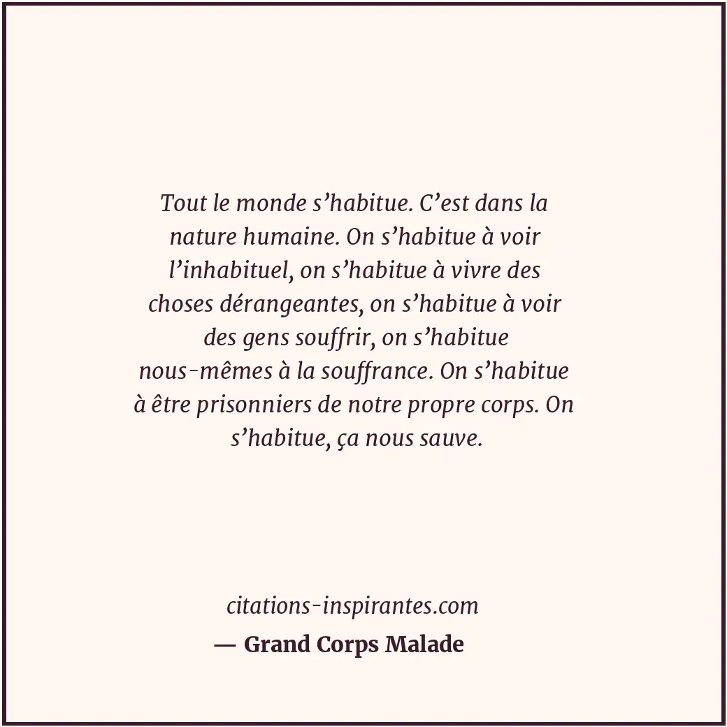 Citation de Grand Corps Malade