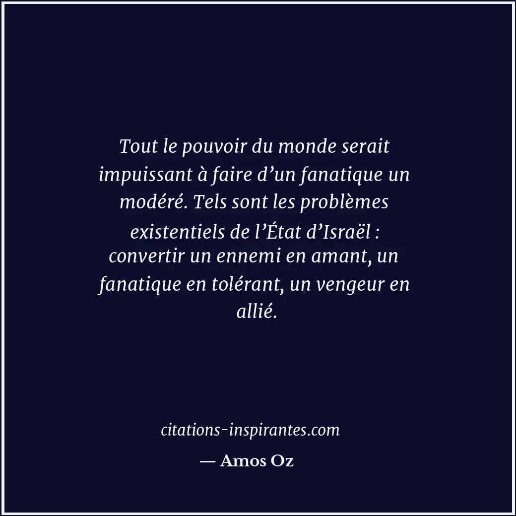Citation de Amos Oz
