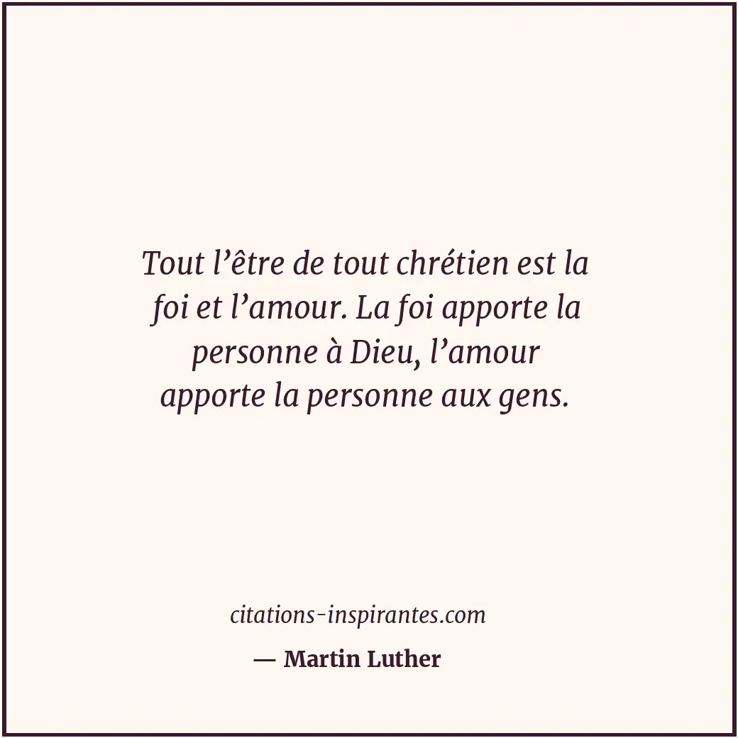 Citation de Martin Luther