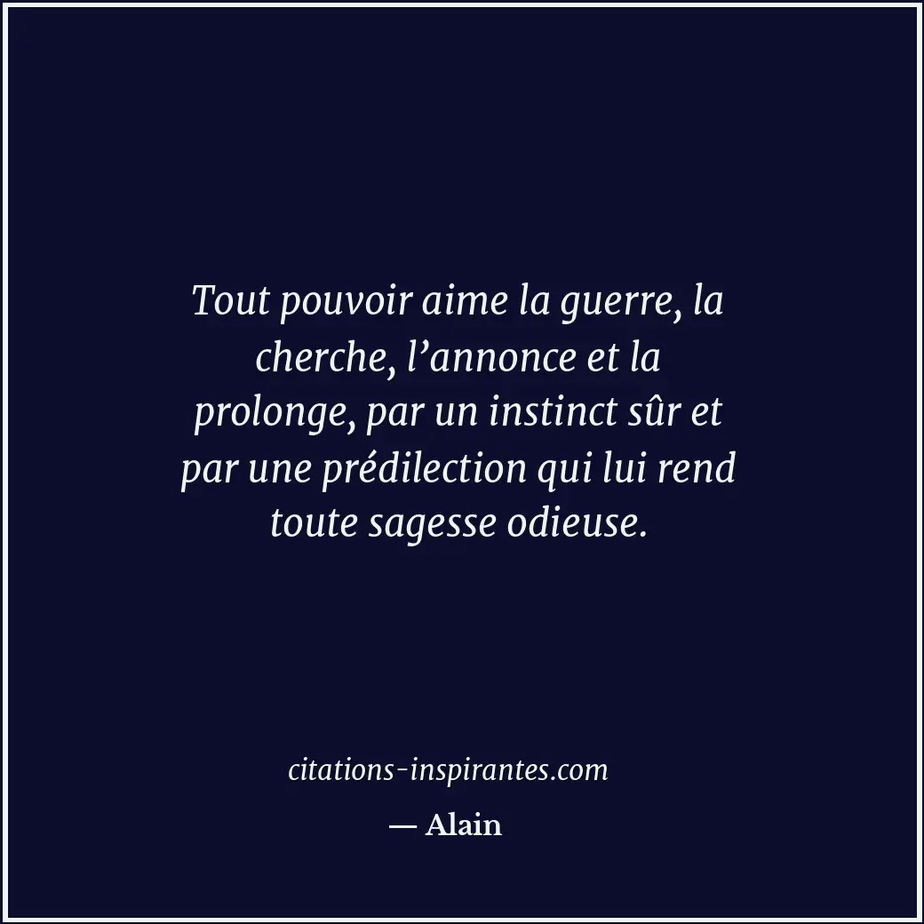 Citation de Alain