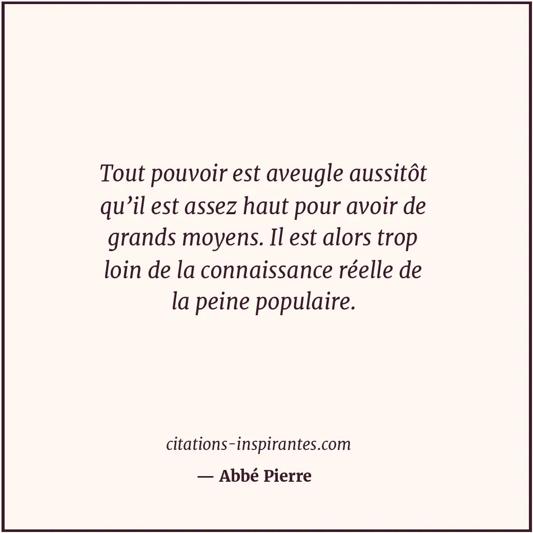 Citation de Abbé Pierre
