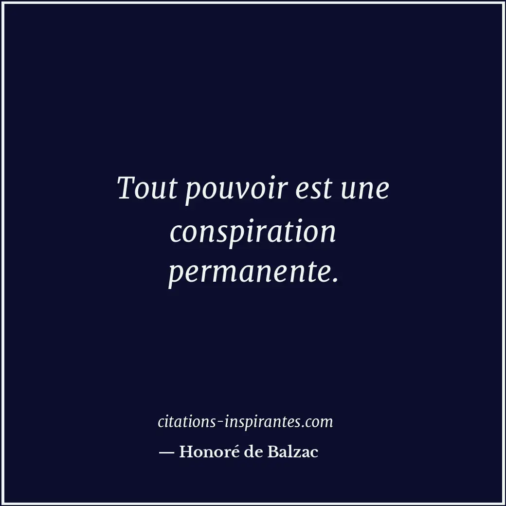 Citation de Honoré de Balzac