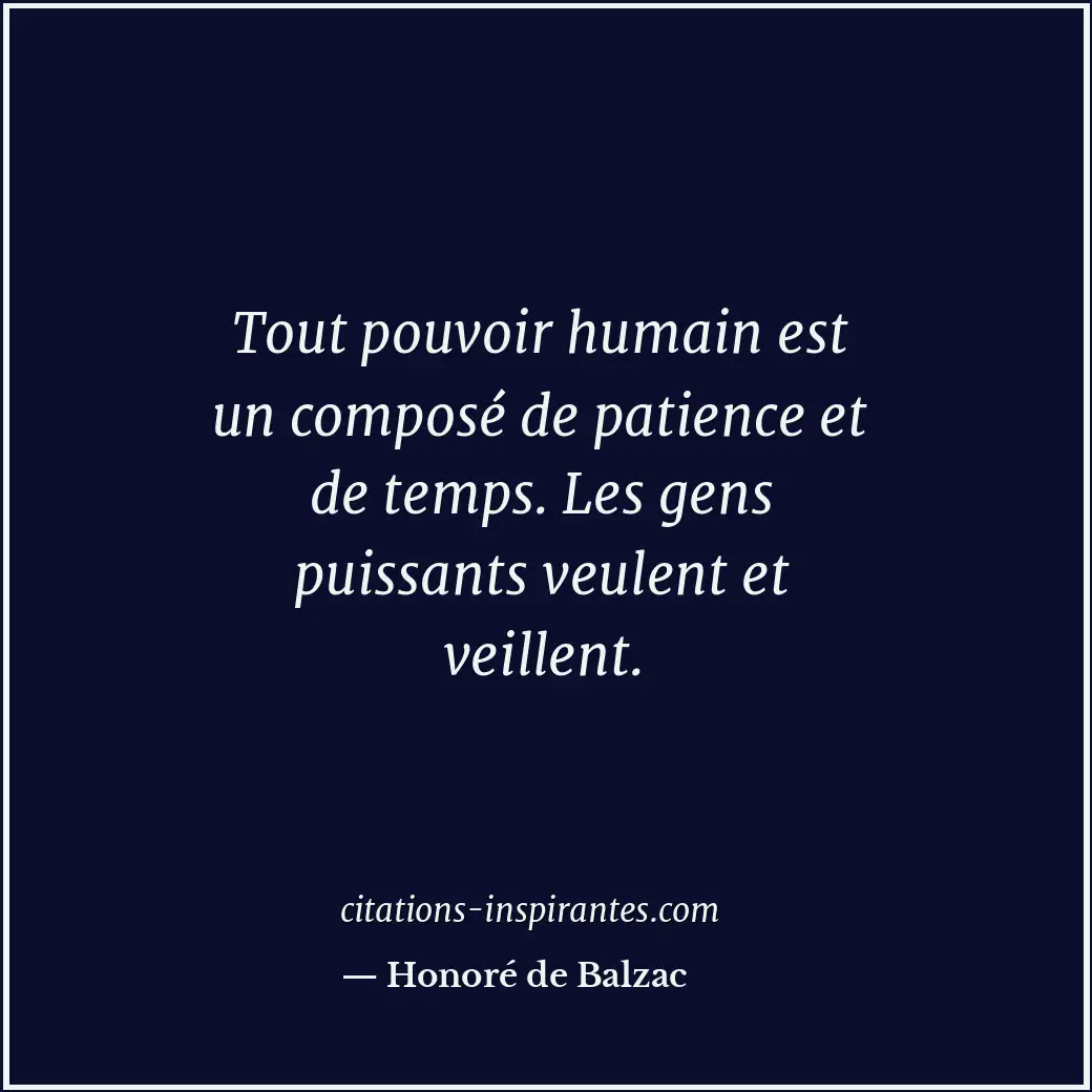 Citation de Honoré de Balzac