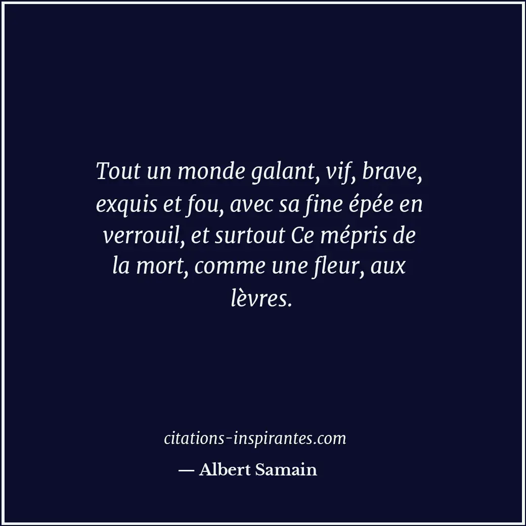 Citation de Albert Samain