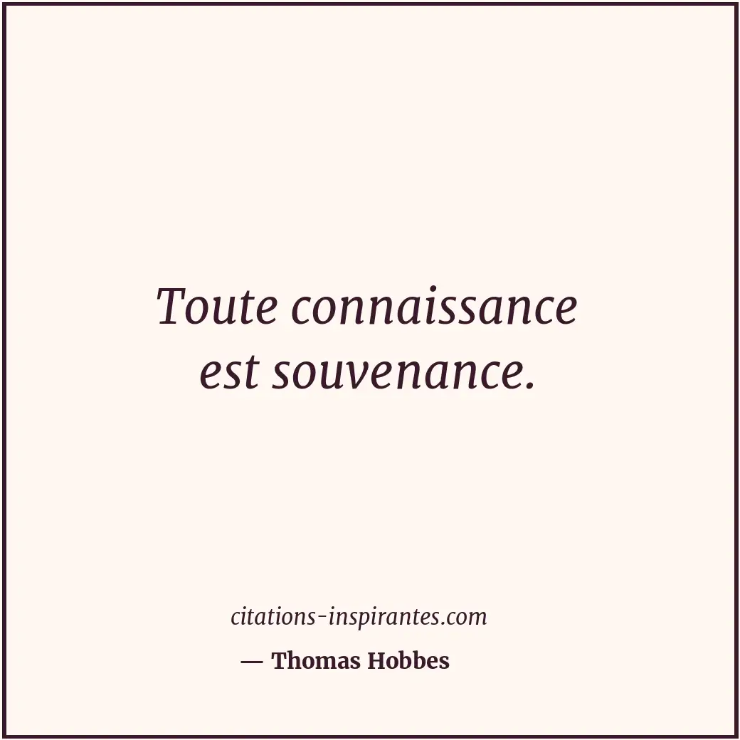 Citation de Thomas Hobbes