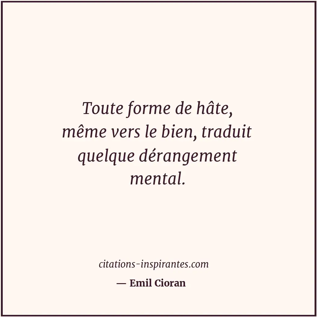 Citation de Emil Cioran