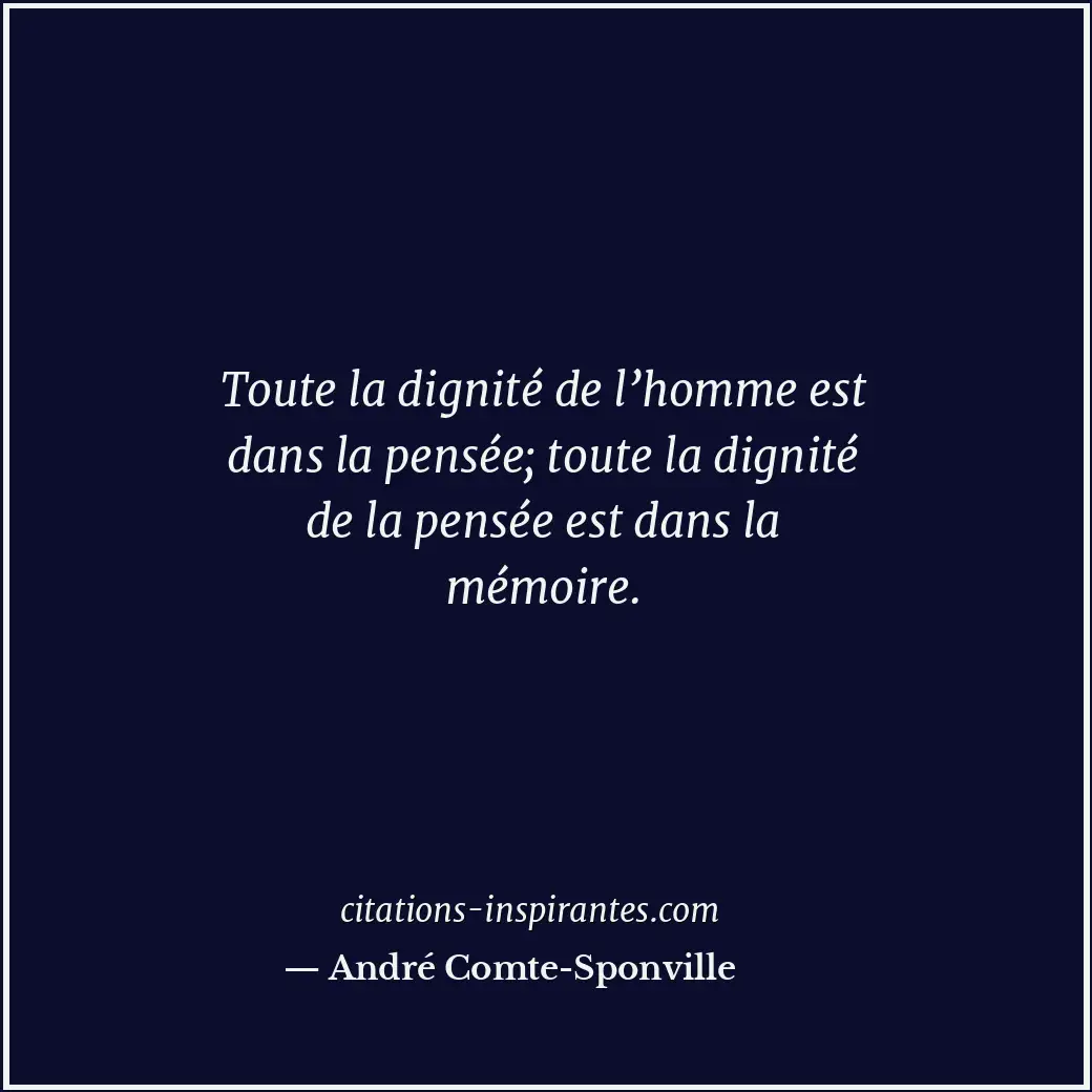 Citation de André Comte-Sponville
